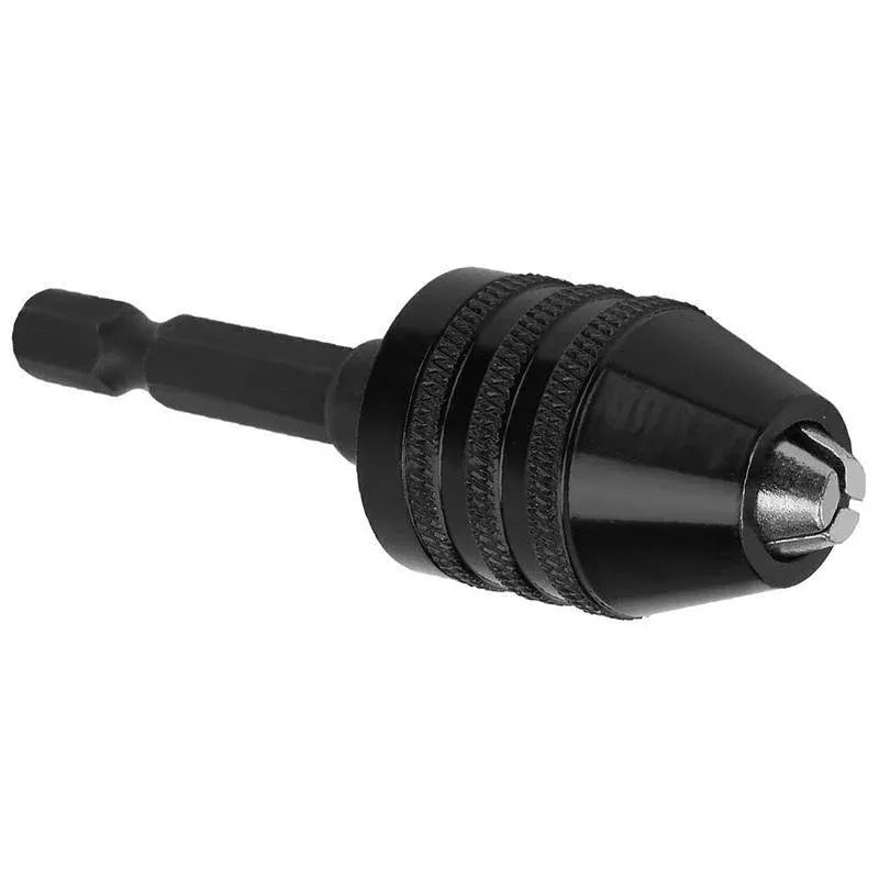 1/4inch Keyless Chuck Conversion Hex Shank Adapter Drill Bit Quick Change Driver HG