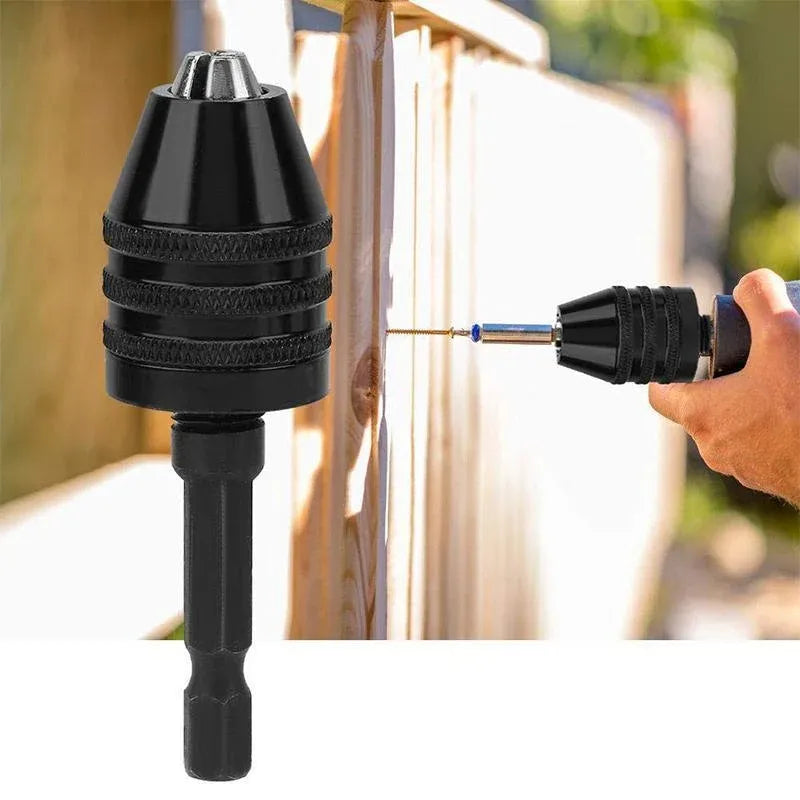 1/4inch Keyless Chuck Conversion Hex Shank Adapter Drill Bit Quick Change Driver HG