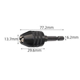 1/4inch Keyless Chuck Conversion Hex Shank Adapter Drill Bit Quick Change Driver HG - Extra Image