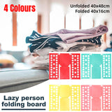 Lazy Folding Clothes Board Compact Laundry Folding Storage Clothes Organizer - Pink
