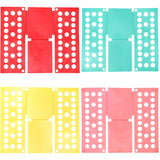 Lazy Folding Clothes Board Compact Laundry Folding Storage Clothes Organizer - Pink