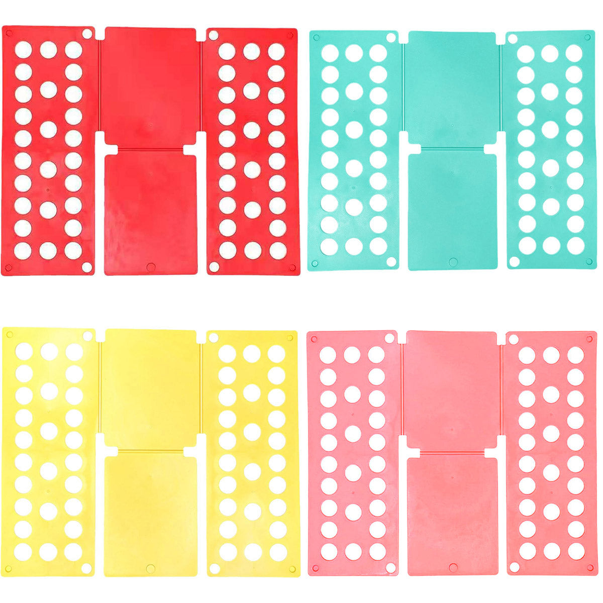 Lazy Folding Clothes Board Compact Laundry Folding Storage Clothes Organizer - Pink