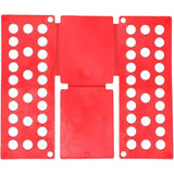 Lazy Folding Clothes Board Compact Laundry Folding Storage Clothes Organizer - Pink - Rear View
