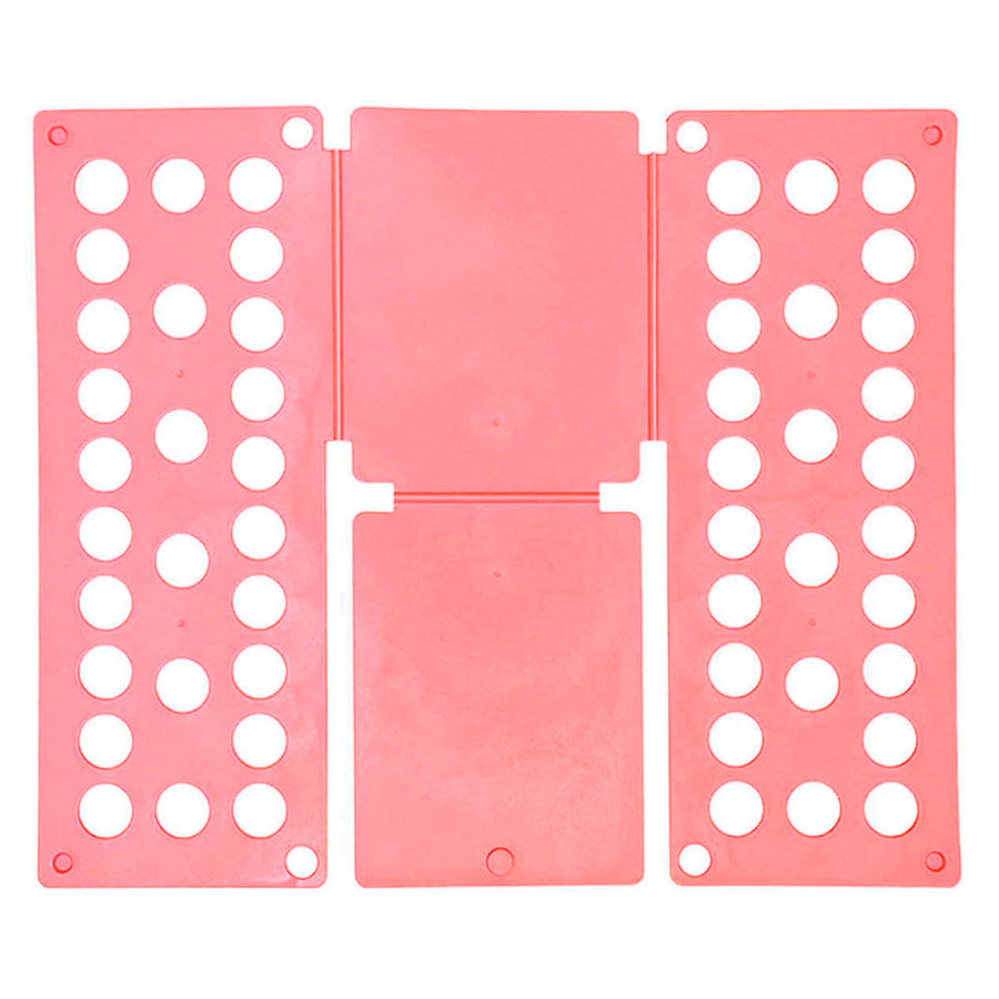 Lazy Folding Clothes Board Compact Laundry Folding Storage Clothes Organizer - Pink