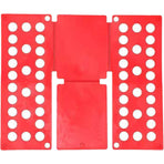 Lazy Folding Clothes Board Compact Laundry Folding Storage Clothes Organizer - Red