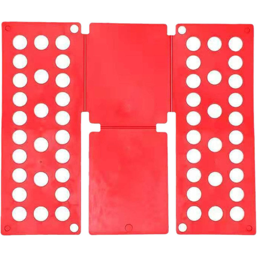 Lazy Folding Clothes Board Compact Laundry Folding Storage Clothes Organizer - Red
