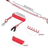 Boat Outboard Engine Motor Kill Stop Switch Emergency Tether Lanyard For Yamaha - 45-Degree Angle
