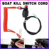 Boat Outboard Engine Motor Kill Stop Switch Emergency Tether Lanyard For Yamaha - Extra Image