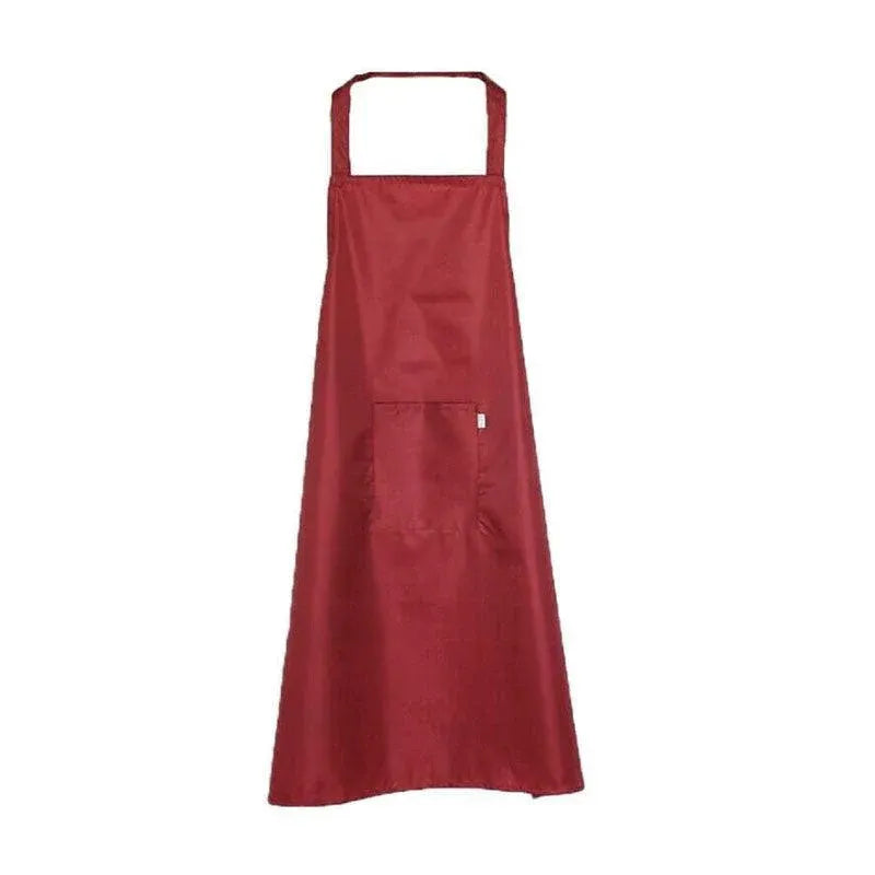 Heavy Duty PVC Waterproof Apron for Kitchen Butcher Cleaning 106x68cm - Red