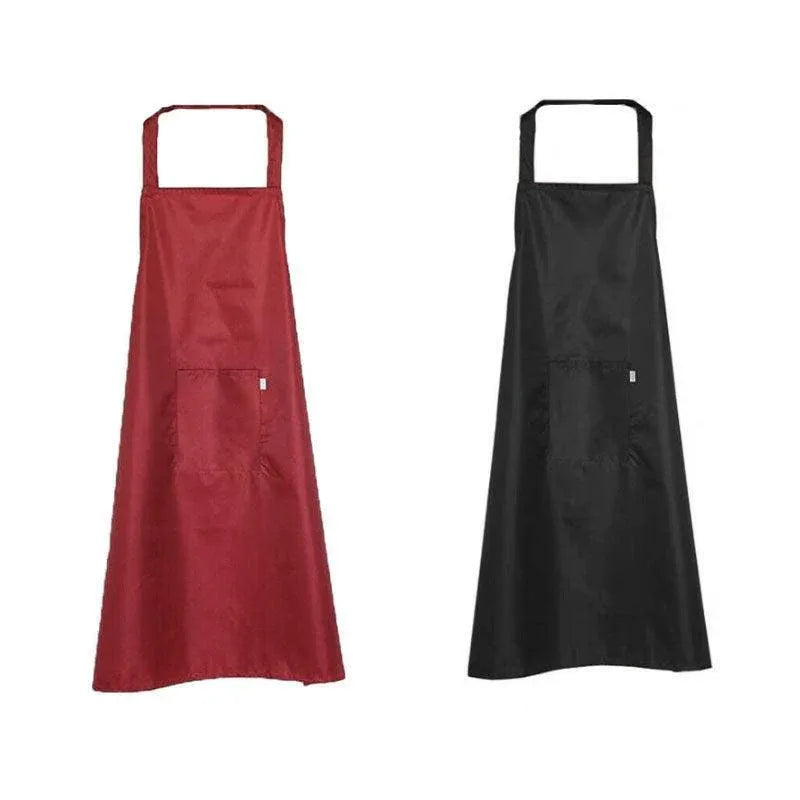 Heavy Duty PVC Waterproof Apron for Kitchen Butcher Cleaning 106x68cm - Red