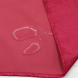 Heavy Duty PVC Waterproof Apron for Kitchen Butcher Cleaning 106x68cm - Red - Close-Up Angle