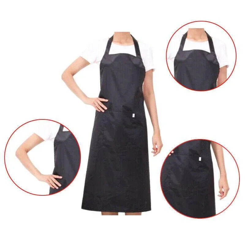 Heavy Duty PVC Waterproof Apron for Kitchen Butcher Cleaning 106x68cm - Red