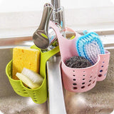 2PCS Kitchen Drain Holder Sponge Sink Storage Rack Basket Organizer Shelf Bathroom - Green - Side View
