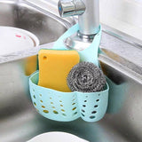 2PCS Kitchen Drain Holder Sponge Sink Storage Rack Basket Organizer Shelf Bathroom - Green - Top-Down View