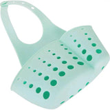 2PCS Kitchen Drain Holder Sponge Sink Storage Rack Basket Organizer Shelf Bathroom - Green - Rear View