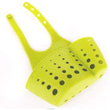 2PCS Kitchen Drain Holder Sponge Sink Storage Rack Basket Organizer Shelf Bathroom - Green - Close-Up Angle