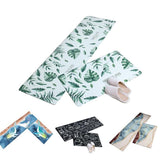 45x180cm Kitchen Mat Non-Slip Waterproof Pvc Floor Rug Carpet Anti-Oil Easy Clean - Leaf - Side View