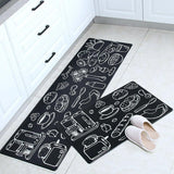 45x180cm Kitchen Mat Non-Slip Waterproof Pvc Floor Rug Carpet Anti-Oil Easy Clean - Whale - 45-Degree Angle
