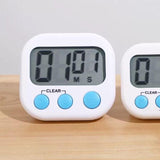 Kitchen Timer with Large LCD Display Screen and Back Mount Countdown Alarm - Side View