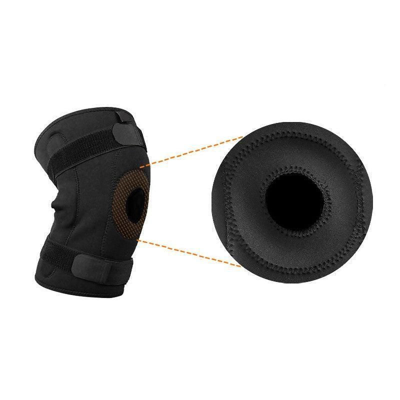 Adjustable Double Metal And Hinged Knee Brace Support Protection Arthritis Sport - L