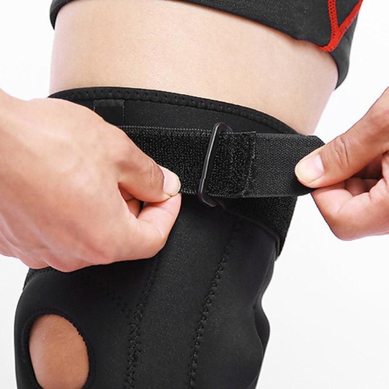 Adjustable Double Metal And Hinged Knee Brace Support Protection Arthritis Sport - L