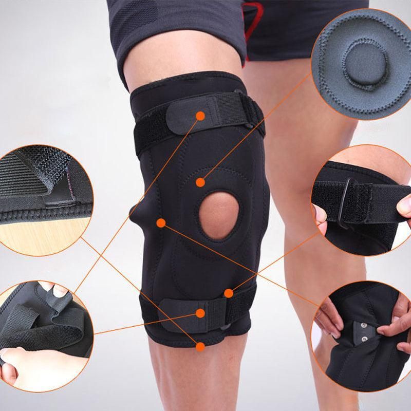 Adjustable Double Metal And Hinged Knee Brace Support Protection Arthritis Sport - M