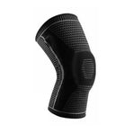 Black Knee Brace Knee Compression Sleeve Professional Sports Silicone Knee Support - XL