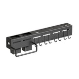 Stainless Steel Kitchen Utensil Storage Rack Organiser Knife Pan Holder Shelves - Front View