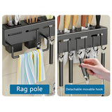 Stainless Steel Kitchen Utensil Storage Rack Organiser Knife Pan Holder Shelves - 45-Degree Angle