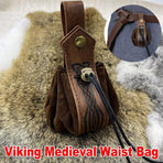 1-Piece Brown Medieval-Style Belt Pouch