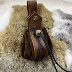 1-Piece Brown Medieval-Style Belt Pouch