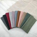 Women Headband Solid Wide Turban Knitted Cotton Hairband Girls Elastic Hair Band - Khaki - Extra Image