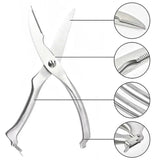 Knives Kitchen Shears Stainless Steel Poultry Fish Chicken Bone Kitchen Scissors - Side View