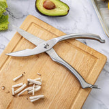 Knives Kitchen Shears Stainless Steel Poultry Fish Chicken Bone Kitchen Scissors - Low Angle