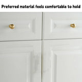Round Ball Cabinet Handle Single Hole Modern Pull for Drawer Wardrobe Cupboard - 25mm - Low Angle