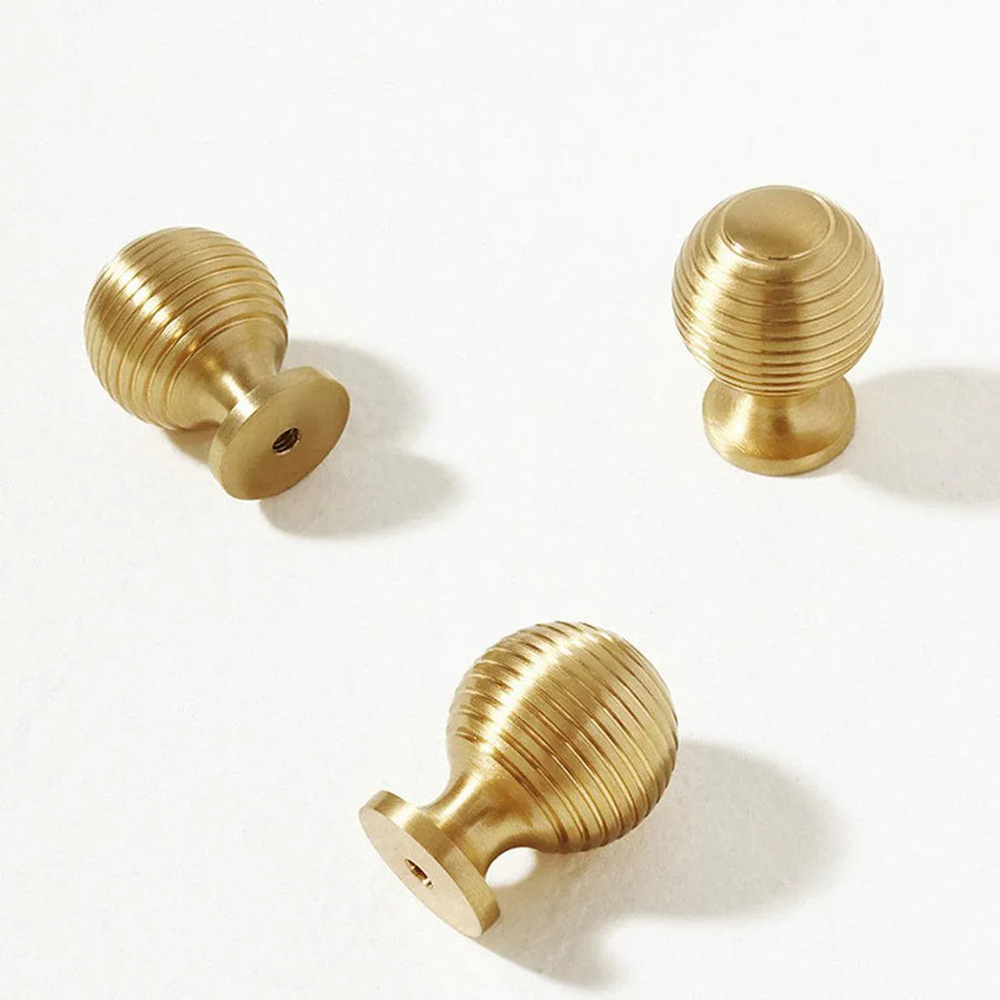 Round Ball Cabinet Handle Single Hole Modern Pull for Drawer Wardrobe Cupboard - 25mm
