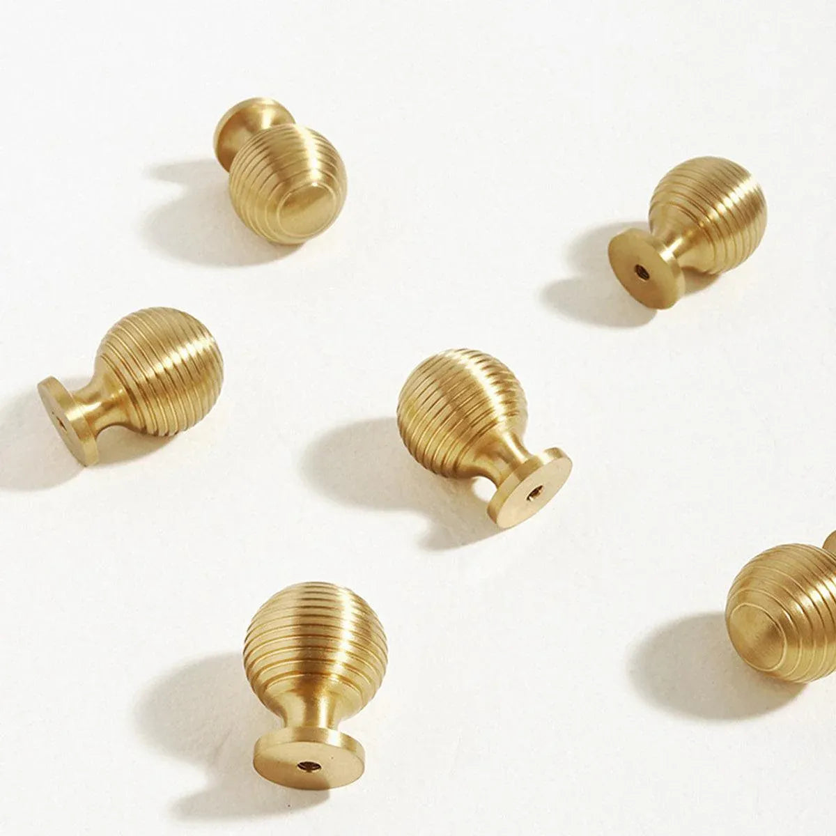 Round Ball Cabinet Handle Single Hole Modern Pull for Drawer Wardrobe Cupboard - 25mm