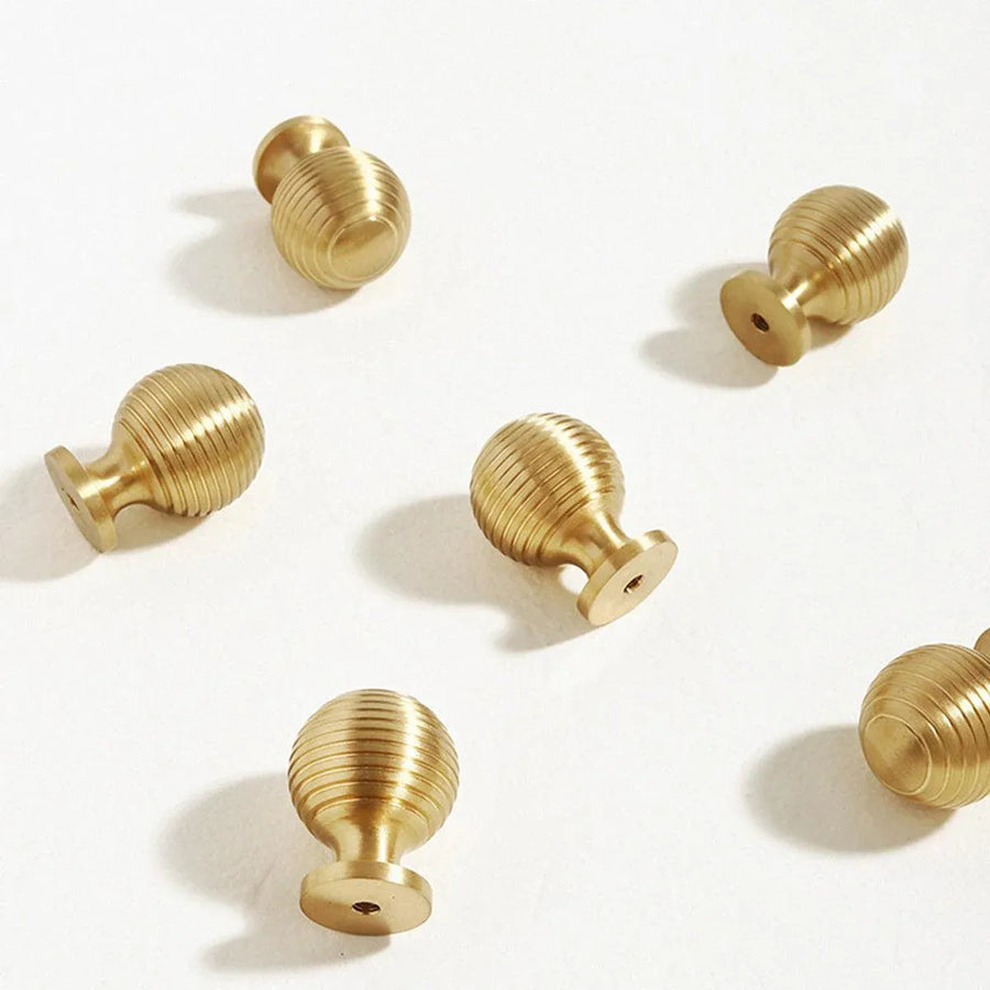 Round Ball Cabinet Handle Single Hole Modern Pull for Drawer Wardrobe Cupboard - 25mm
