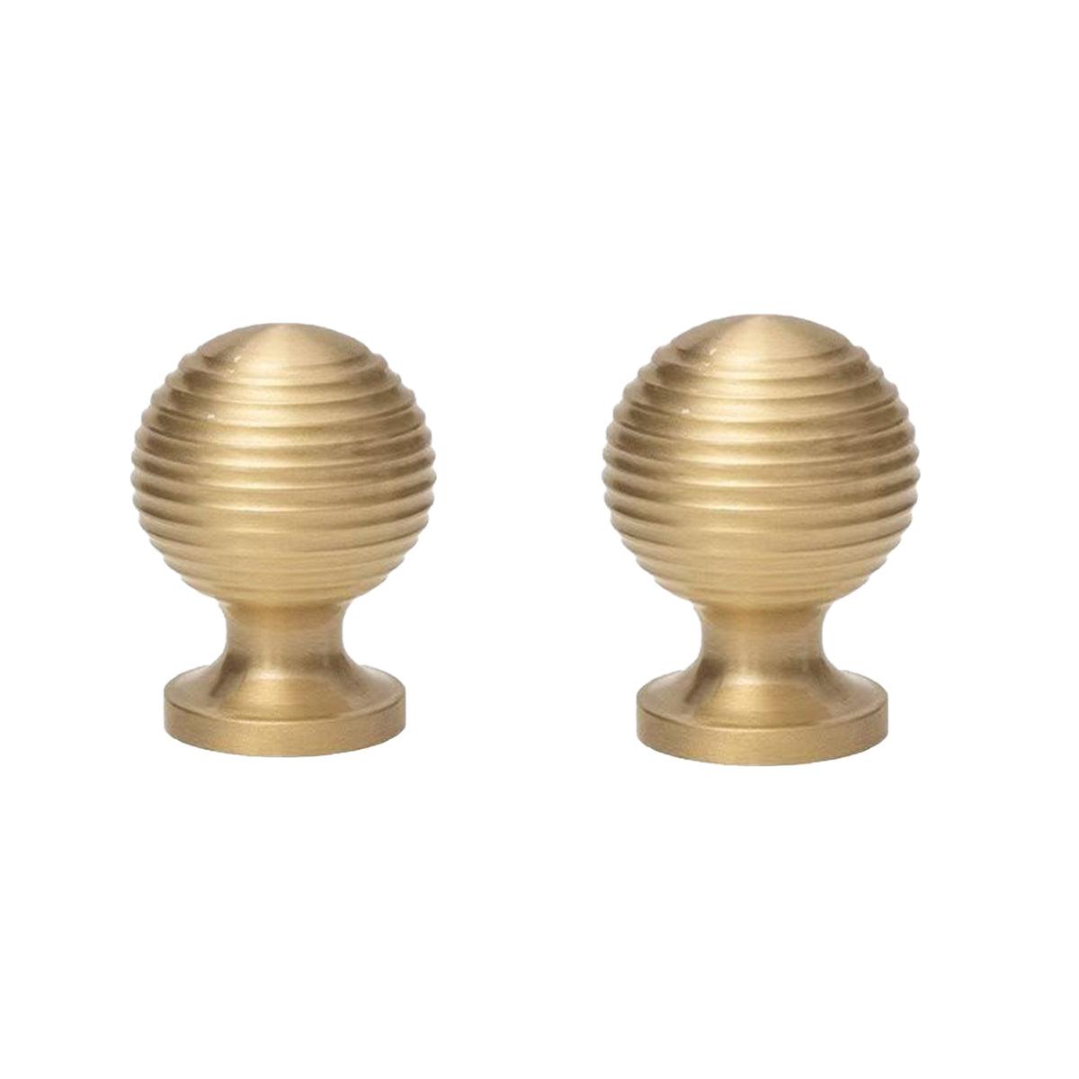 Round Ball Cabinet Handle Single Hole Modern Pull for Drawer Wardrobe Cupboard - 25mm