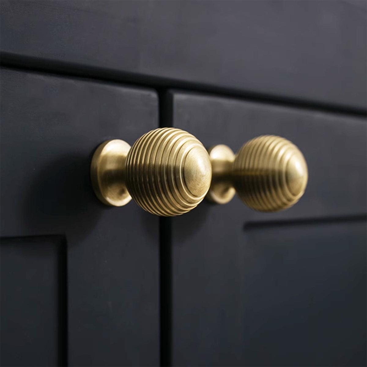 Round Ball Cabinet Handle Single Hole Modern Pull for Drawer Wardrobe Cupboard - 25mm