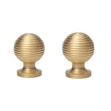 Round Ball Cabinet Handle Single Hole Modern Pull for Drawer Wardrobe Cupboard - 28mm - Side View