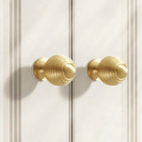 Round Ball Cabinet Handle Single Hole Modern Pull for Drawer Wardrobe Cupboard - 28mm - Rear View