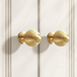 Round Ball Cabinet Handle Single Hole Modern Pull for Drawer Wardrobe Cupboard - 28mm - 45-Degree Angle