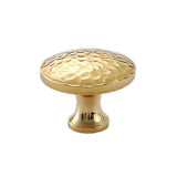 Gold Hammer Ball Handle Knob Closet Door Pull Drawer Handle Wardrobe Hardware - Flat Round Shape