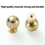 Gold Hammer Ball Handle Knob Closet Door Pull Drawer Handle Wardrobe Hardware - Round - Extra Image