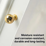 Gold Hammer Ball Handle Knob Closet Door Pull Drawer Handle Wardrobe Hardware - Round - Extra Image