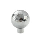 Single Hole Cabinet Handle Drawer Pull 25/27mm Hammer Silver Simple Door Handle - 25mm
