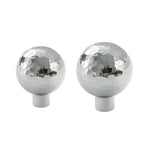 Single Hole Cabinet Handle Drawer Pull 25/27mm Hammer Silver Simple Door Handle - 25mm