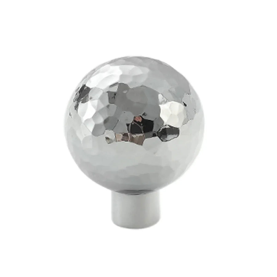 Single Hole Cabinet Handle Drawer Pull 25/27mm Hammer Silver Simple Door Handle - 27mm