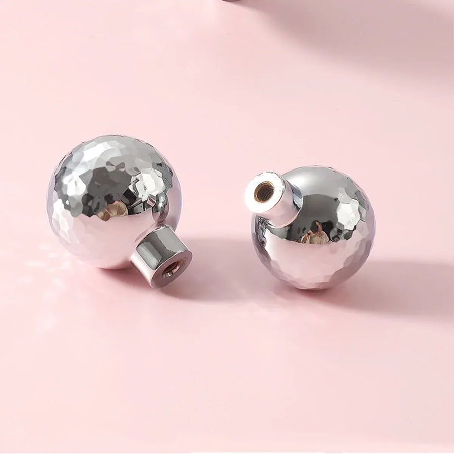 Single Hole Cabinet Handle Drawer Pull 25/27mm Hammer Silver Simple Door Handle - 27mm